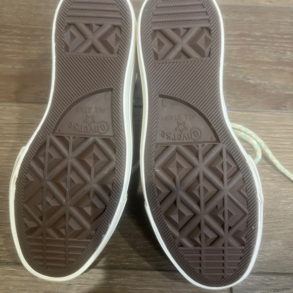 Converse Chuck Taylor All Star Lift Platform Colorblock Overlay Sz 5 Womens - Picture 8 of 9